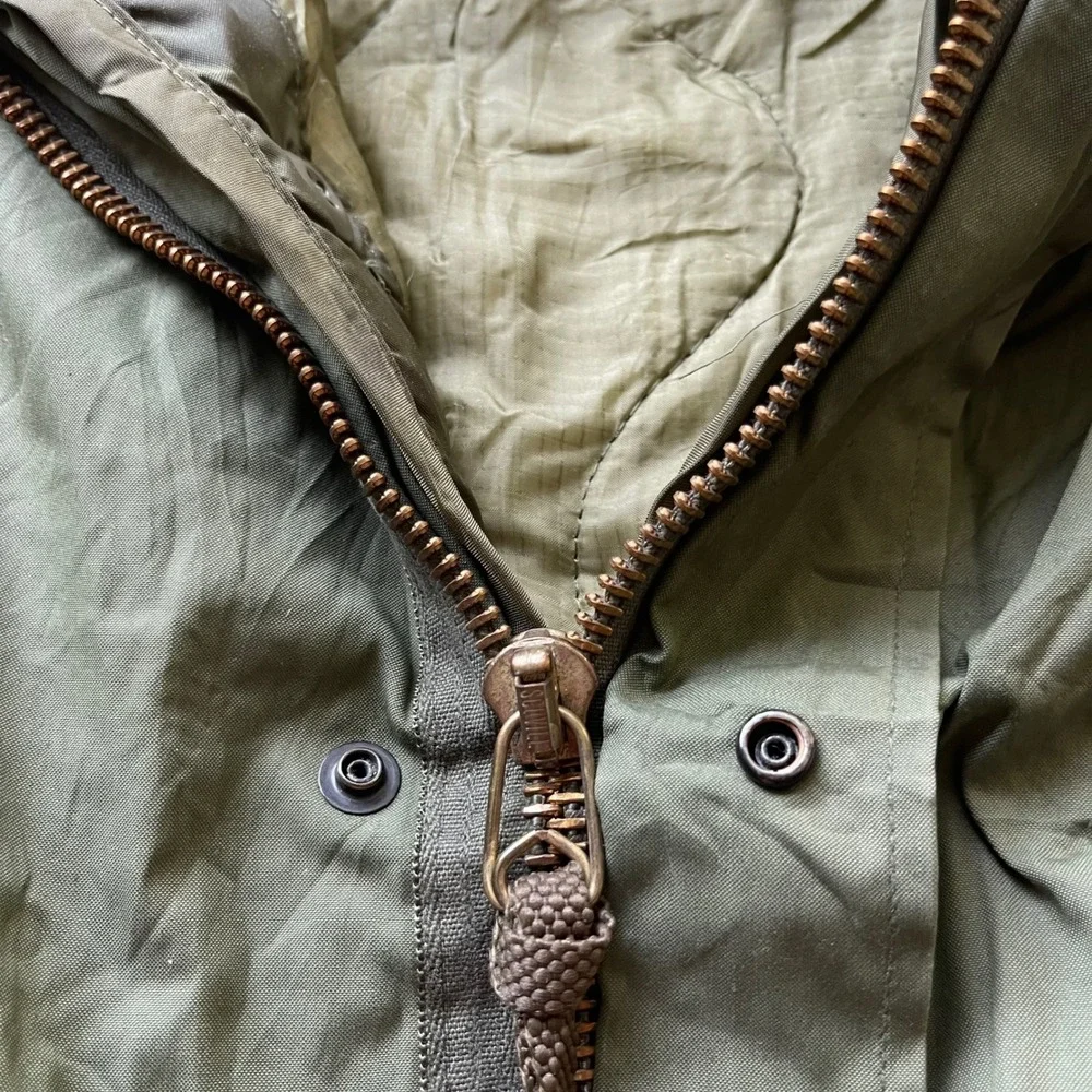 Vintage US Military M-65 Fishtail Parka With Liner & Hood Green Medium 1982